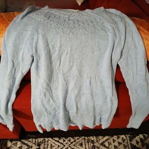 Sonoma Light Blue Women's Crew Neck Sweater